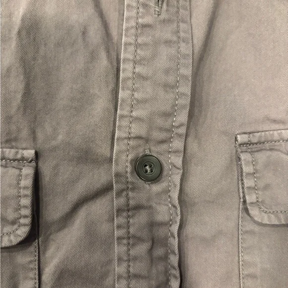 Men’s AG Adriano Goldschmied Gray Casual Button Down Shirt - Picture 4 of 11